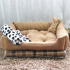 Teddy Golden Retriever Dog Bed and Pet House