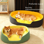 All-Season Comfort Pet Bed with Easy-Clean Cover