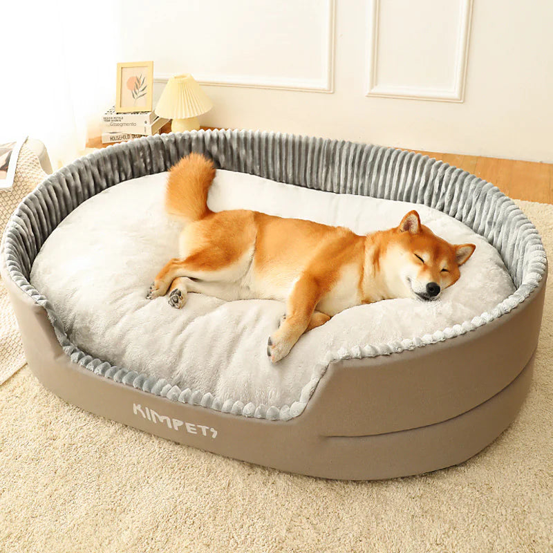 All-Season Comfort Pet Bed with Easy-Clean Cover