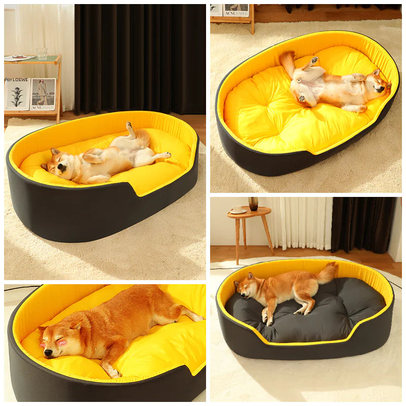 All-Season Comfort Pet Bed with Easy-Clean Cover